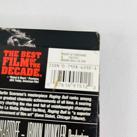 5 for $25| Raging Bull (2-disc Collector Set Special Edition) DVD - Picture 3 of 3